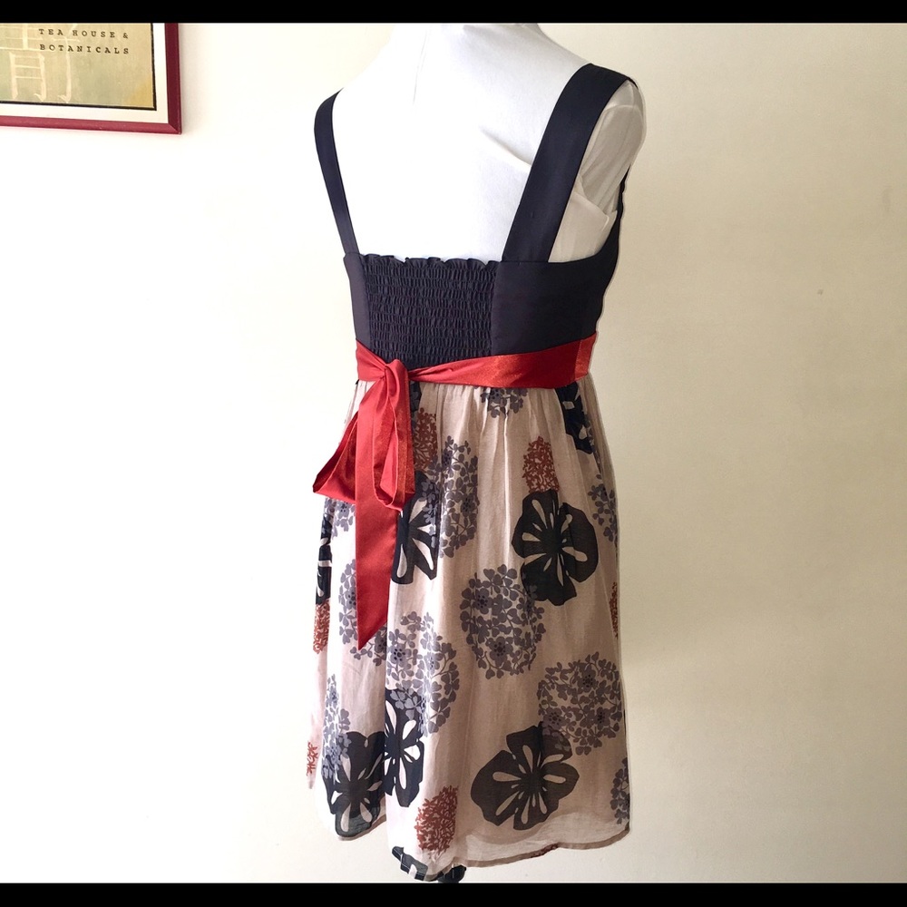 Anthropologie Bow & Arrow Buttonblossom Silk Dress Gem